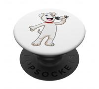 Chien Chanteur Microphone Chant PopSockets PopGrip Adhésif