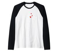 Chien Chat Cœur Amour Connexion Manche Raglan