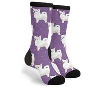 Chien Chihuahua Blanc Femme Homme Chaussettes De Tennis Chaudes Chaussettes De Sport Respirant Chaussette De Travail Pour Intérieur Voyager Extérieur