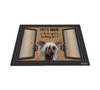 Chien Chinois À Crête Drôle, C'est Moi Que Vous Cherchez Tapis De Porte Doux Tapis De Bain Antidérapant Paillasson D'Entree pour Bain Terrasse Salon 40X60Cm