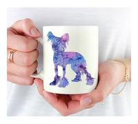 Chien Chinois À Crête Tasse À Thé Céramique Tasse À Café Durable Mug Idée Cadeau Pour Anniversaire Bureau Collègue 330Ml