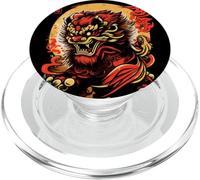 Chien Chinois Foo Danse Mad Lion PopSockets PopGrip pour MagSafe