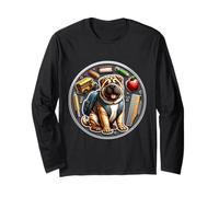 Chien chinois Shar-Pei pour la rentrée scolaire Manche Longue