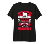 Chien Chose Incroyable J'aime Mes Amateurs De Chiens Bichon T-Shirt Haut de Gamme