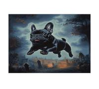 Chien Cimetière 1000 Pièces Mini Puzzle pour Adultes | 70x50cm Carton, Décoration Maison, Coupe Précise, Cadeau Anniversaire, Détente Esprit
