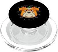 Chien Citrouille d'halloween PopSockets PopGrip pour MagSafe