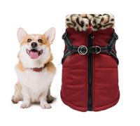 Chien Cold Weather Matel - Matériau Imperméable Réfléchissant, Veste Thermique Douce, Tenue D'animal De Compagnie Réglable, Habillement De Teckel À La Fermeture À Glissière | Vêtements D'hiver Pour Le