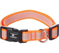 Chien Collier Fierro Orange Fluo M 40-55cm 20mm