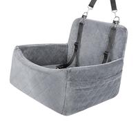 Chien confortable avec rembourrage en mousse à mémoire de forme pour les longs voyages mettant en évidence le tissu respirant renforcé pour animaux de compagnie avec fond antidérapant et ceinture de