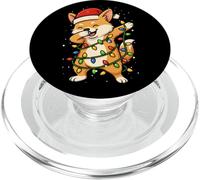 Chien Corgi Amusant Qui tamponne Les Vacances de Noël pour Maman, Papa, Enfants PopSockets PopGrip pour MagSafe