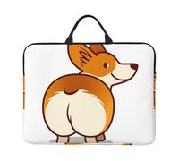 Chien Corgi drôle de derrière,Housse pour Ordinateur Portable 14 Pouces, Sacoche pour Ordinateur Portable, Mallette avec poignée