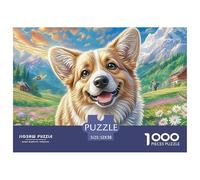 Chien Corgi Gallois Puzzle Adulte 1000 Pièces De Qualité Supérieure : Maîtrisez Le Défi du Puzzle Difficile - pour Un Large Panel Dès 14 Ans 52x38cm/1000pcs