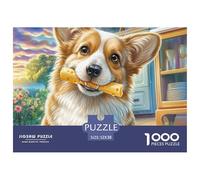 Chien Corgi Gallois Puzzle Adulte 1000 Pièces L'Excellence d'un Challenge À Visée Éducative - Pensé pour Homme, Femme Et Un Public Adolescent/Adulte 52x38cm/1000pcs