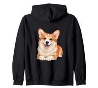 Chien Corgi Mignon - Adorable Corgi Souriant Sweat à Capuche
