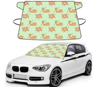 Chien Corgi Mignon,Housse de Pare-Brise de Voiture, Protection Pare-Brise - Résistante à la Neige, à la Glace, au Soleil, aux UV, à la poussière et à l'eau - Convient à la Plupart des Voitures