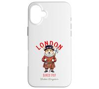 Chien Corgi Mignon Tour de Londres Gardien Grande-Bretagne Angleterre Coque pour iPhone 16 Plus