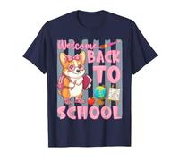 Chien Corgi Rose « Welcome Back to School Day » T-Shirt