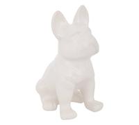 Atmosphera Statuette Bulldog Eden céramique 22 cm Blanc