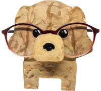 (Chien D) Porte-lunettes animal créatif mignon, 1 pièce de monture de lunettes en bois en forme d'animal pour la maison, le bureau, la décoration de bureau