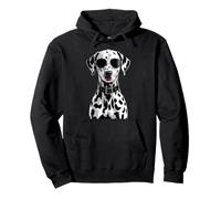 Chien Dalmatien Cool Portant des Lunettes de Soleil drôle Pet Art Sweat à Capuche