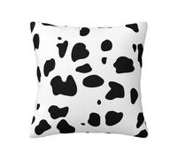 Chien Dalmatien Imprimé Tache Noire, Housse de Coussin décorative, taie d'oreiller en Polyester Doux, 45x45 cm