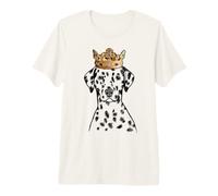 Chien Dalmatien Portant Une Couronne T-Shirt Haut de Gamme