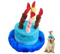 Chien d'anniversaire de Chien Bleu Bleu Birthday Cake en Forme de fête avec 5 Bougies colorées et Appareil sondage Adorable pour la Plupart des Petits, Moyens et Grands Chiens