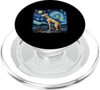 Chien dans la Nuit étoilée Van Gogh Lévrier Italien PopSockets PopGrip pour MagSafe