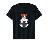 Chien dans la poche Jack Russell Terrier Poche poitrine T-Shirt
