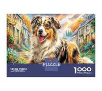 Chien dans Le Village Puzzle 1000 Pièces Educa Jouet Cadeau Unique De l'art De La Décoration intéressant Jeu Éducatif Challenge Toy Adultes & Enfants des 14 Ans 38x26cm/1000pcs