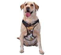 Chien d'arrêt Allemand à Poil Court Automne,Harnais pour Animaux de Compagnie, Harnais réfléchissant réglable pour Chien,XL