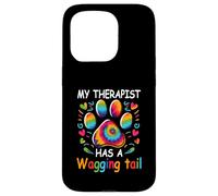Chien d'assistance thérapeutique drôle Mon thérapeute a Une Queue Qui remue Coque pour iPhone 15 Pro
