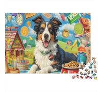 Chien de Berger 1000 Pièces Carton Robuste Puzzle Classique Senior Jigsaw Enthusiastes Défi du Jeu Éducatif 52x38cm/1000pcs