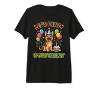 Chien de Berger Allemand Anniversaire pour Animaux de T-Shirt Haut de Gamme