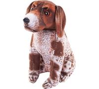 Chien de berger allemand en peluche avec son - 18 cm