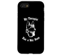 Chien de berger allemand Mon thérapeute a le nez mouillé Coque pour iPhone SE (2020) / 7 / 8