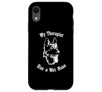 Chien de berger allemand Mon thérapeute a le nez mouillé Coque pour iPhone XR