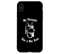 Chien de berger allemand Mon thérapeute a le nez mouillé Coque pour iPhone XS Max