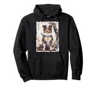 Chien de Berger Australien samouraï Japonais Vintage Cadeau Sweat à Capuche
