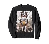 Chien de Berger Australien samouraï Japonais Vintage Cadeau Sweatshirt