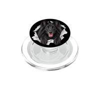 Chien de Berger Belge drôle regardant Mignon Amoureux des Chiens Maman Papa PopSockets PopGrip pour MagSafe