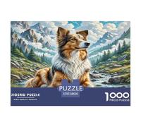 Chien de Berger polonais des Basses Terres 1000 Pièces Puzzle pour Adultes Jeux Éducatifs Puzzle Anti-Stress Cultiver l'esprit D'équipe pour Hommes, Femmes, Seniors 38x26cm/1000pcs