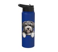 Chien de berger polonais des basses terres mignon regardant PON amoureux des chiens Stainless Steel Insulated Water Bottle