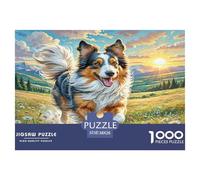 Chien de Berger polonais des Basses Terres Puzzles 1000 Pièces Cadeau Unique Jeu Éducatif Challenge Toy À De Qualité Supérieure Peinture Art pour Adultes Et Enfants À Partir De 14 Ans 38x26cm/1000pcs