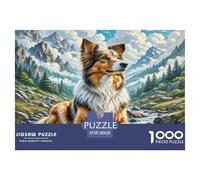 Chien de Berger polonais des Basses Terres Puzzles 1000 Pièces Cadeau Unique Jeu Éducatif Défi Jouet À De Qualité Supérieure Peinture Art pour Adultes Et Enfants À Partir De 12 Ans 38x26cm/1000pcs