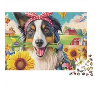 Chien de Berger Puzzle 1000 Pièces énergétique Puzzle Décoratif pour Mur, Jeu Relaxant Et Challenge pour Adultes Et Enfants 38x26cm/1000pcs