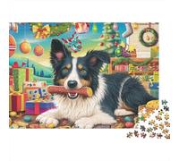 Chien de Berger Puzzle 1000 Pièces énergétique Puzzle Décoratif pour Mur Ou Table, Relaxant Et Challenge pour Adultes Et Enfants 70x50cm/1000pcs