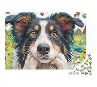 Chien de Berger Puzzle 1000 Pièces Vivant Puzzle Décoratif pour Mur Ou Table, Relaxant Et Challenge pour Adultes Et Enfants 70x50cm/1000pcs