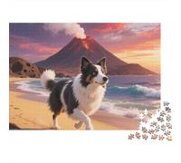 Chien de Berger Puzzle pour Adultes 1000 Comprimés De Pet Mignon pour Adultes Jeux Cadeaux Décoration pour La Maison Puzzle Impossible Jeux Éducatifs 1000pcs (75x50cm)