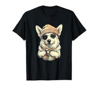 Chien de Berger Suisse Blanc dans Un Cube de résolution Amusant T-Shirt